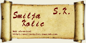 Smilja Kolić vizit kartica
